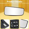 Passenger Side Tow Mirror Glass Lower Heated For 17-22 Ford F250 F350 Super Duty
