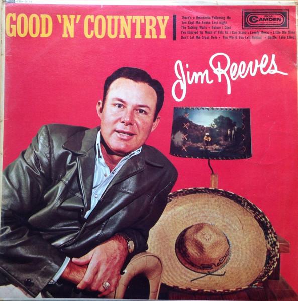 

LP Record JIM REEVES - Good N Country CDN5114 RCA Camden 1963 UK Folk Used