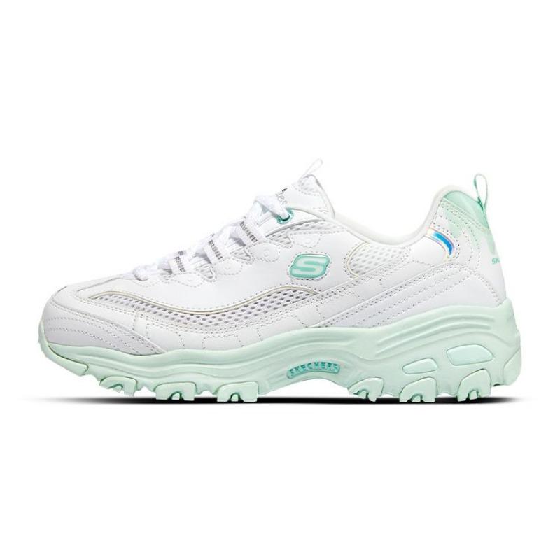 Skechers D LITES 1.0 Ice Cream Bear Lime Garden Women Breathable Cushion Low Dad Shoes Tiffany Green 896192-WMT 38.5