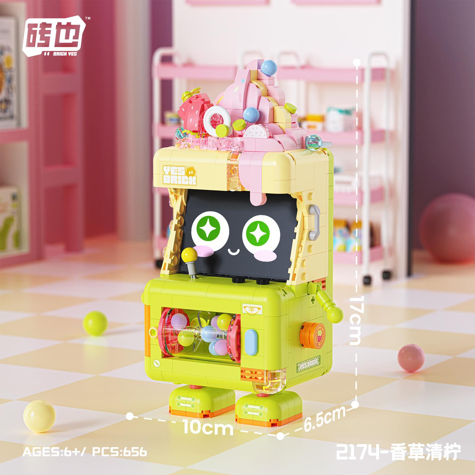 

Кирпич Также Мини Гранулы 2174-2175 Машина для Мороженого Строительный Блок Украшение Пазл Сборка