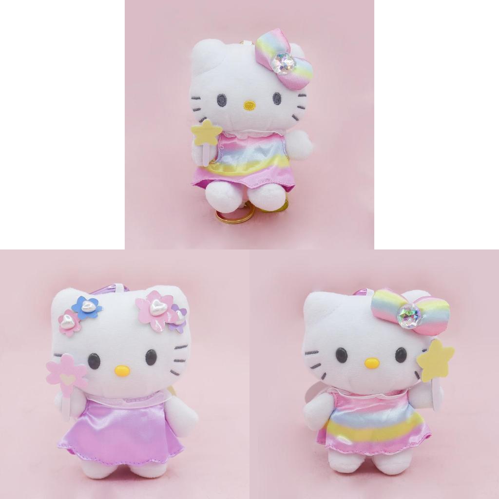 Japanese Unicorn Mermaid Rainbow Plush Keychain With Stretch Coils For Kids And Collectors