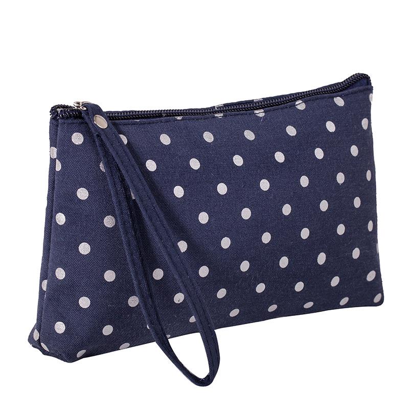 Tragbare Girly Highlight Print Make-up & Toilettenartikel Reißverschluss Clutch Tasche