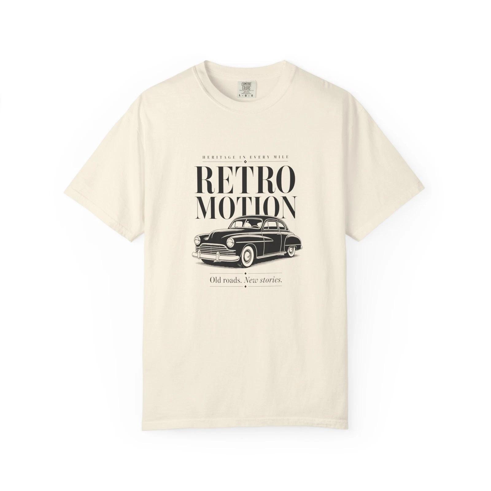 Retro Motion Classic Car T-T-Shirt Vintage Automotive Graphic Tee 2XL