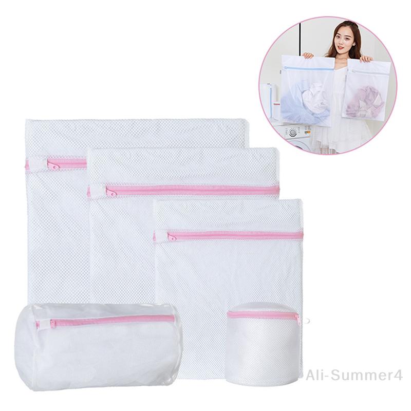 3 Tamanhos Sacos de Lavar Roupa de Malha com Zíper Dobráveis Delicados Lingerie Sutiã Meias Roupa Íntima Rede de Proteção para Roupas de Máquina de Lavar