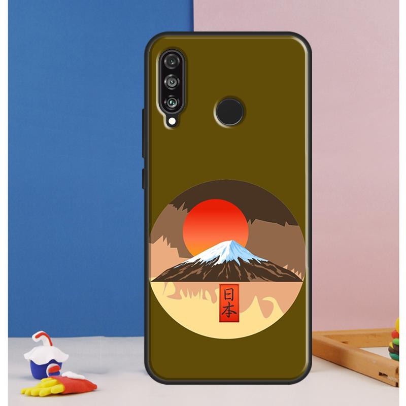 Japanese art Mount Fuji Case For Huawei Nova Y73 Y72 Y70 Y90 Y60 Y61 Y91 12s 12i 11i 8i 9 10 SE P30 P40 Lite P60 Pro