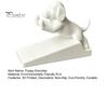 Waterproof Dirt Resistant Door Wedge 3D Printed Cartoon Dog Stopper, Cute Animal Holder, Decorative Floor Stopper Non-Slip for Wall Protection