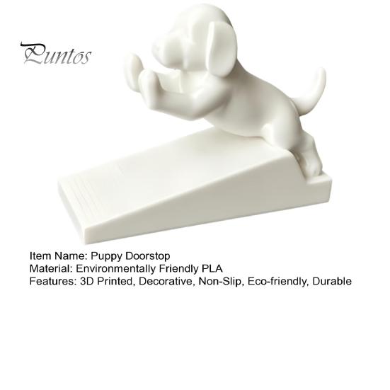 Waterproof Dirt Resistant Door Wedge 3D Printed Cartoon Dog Stopper, Cute Animal Holder, Decorative Floor Stopper Non-Slip for Wall Protection