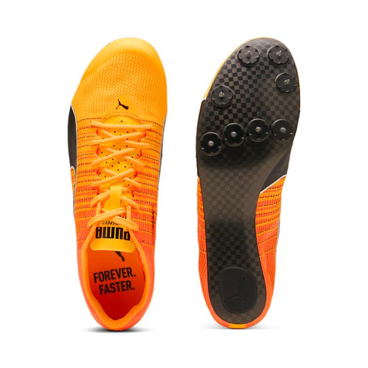 Puma EvoSpeed Future Faster +4 Sun Stream Unisex Sneakers Orange Sunset-Glow Black 380034-01