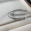 Versatile Zirconia Serpent Open Bracelet - Stylish & Elegant Hand Jewelry for Daily Wear