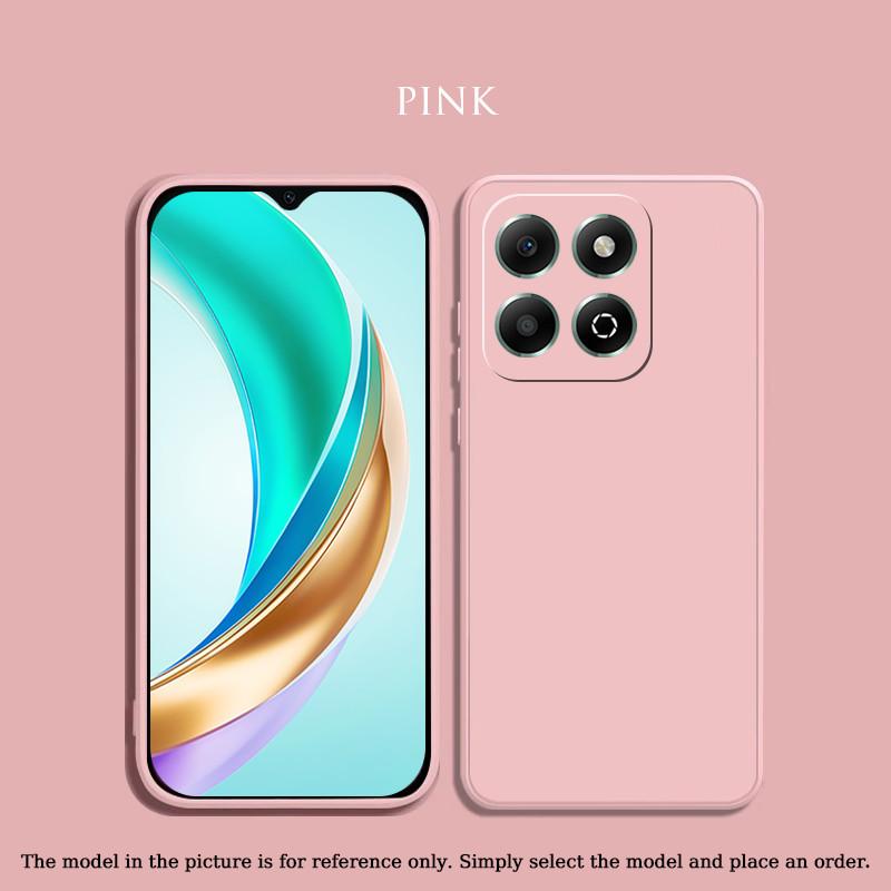 Liquid Silicone Case For Honor X6b X8b X8 5G X7 X6 X8 4G Matte Cover Shockproof Straight Edge Ultrathin Protective Soft Cover Shell