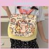 Kids Backpack Canvas With Cartoon Dog And Music Notes Print Design Daily For