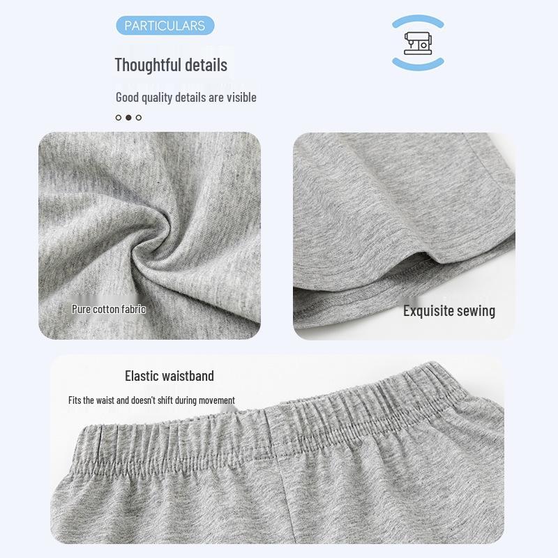 Pantaloncini Estivi in Puro Cotone per Bambini - Pantaloni Corti Casual Leggeri Monocolore per Ragazzi e Ragazze
