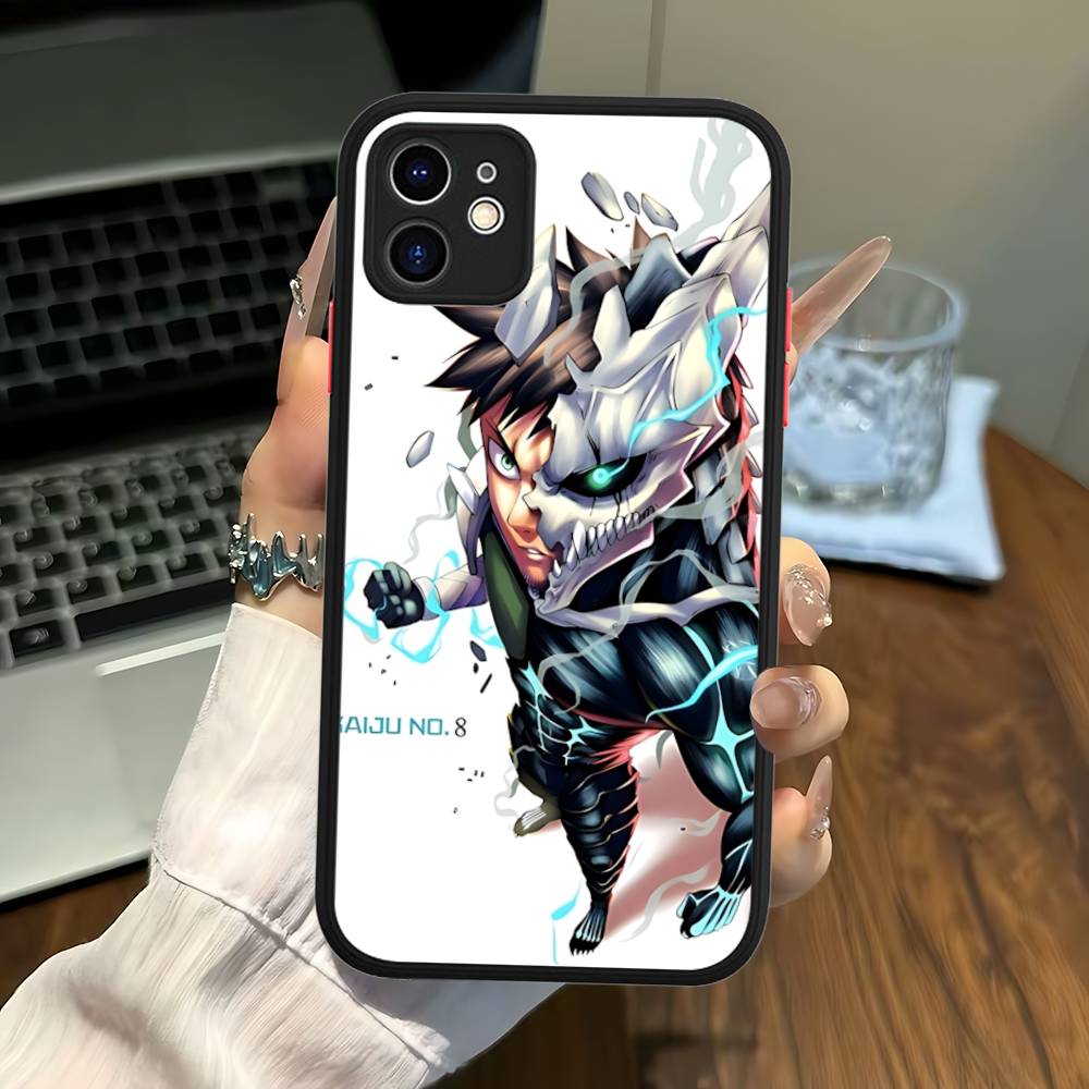 

Japan Classic Comics K-Kaiju No8 Anime Matte Protective Case For IPhone 16 15 14 13 12 11 Pro Max X XS MAX Protection Case iphone 11pro max
