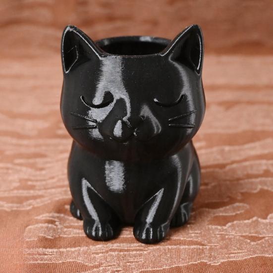 Cat Pen Holder, Cute Kitty Desk Organizer for Stationery Storage, Large Capacity Pencil Stand for Office Home, Creative Storage Box Gift
