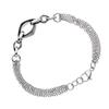 Bracelet - LOLA VAN DER KEEN - Link - Rhodium-plated Solid 925 Silver - 3 Rings Black Ceramic & Steel - Pouch + Certificate