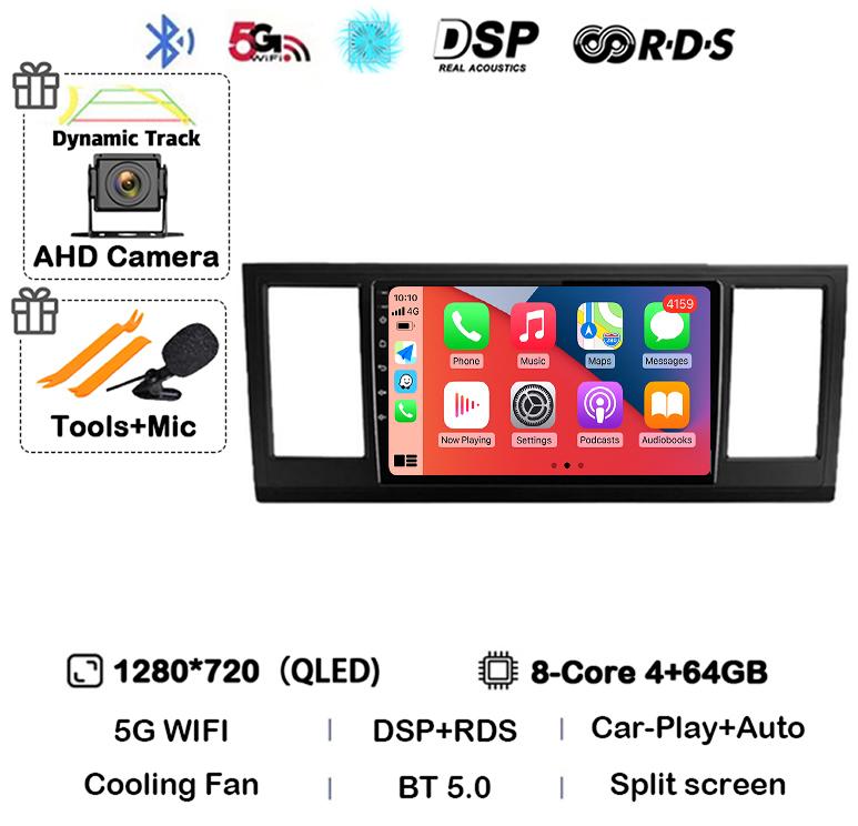 Android 14 Auto Carplay Car Radio For VW Volkswagen Caravelle 6 T6 2015 2016 2017 2018 2019 2020 Multimedia Player GPS WIFI+4G