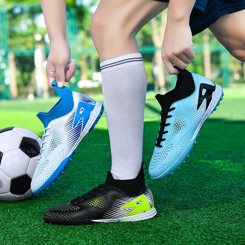 Men's/Women's Football Boots Rubber Soft Sole Short Nails Artificial Turf Youth Kids Football Shoes