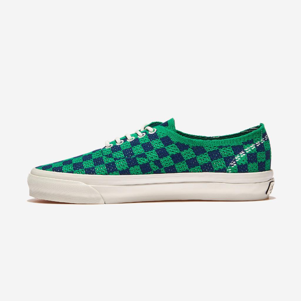 [Vans] Premium Authentic 44 Engineered Knit Punk Check - Green/Navy [VN000EJC5W3-PUNK CHECK GREEN/NAVY]