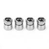 For Volkswagen b44Pcs Aluminum Car Tire Valve Caps Diamond Tyre Valve Airtight Cover Waterproof Dust For VW Jetta Golf EOS GTI Auto Accessories