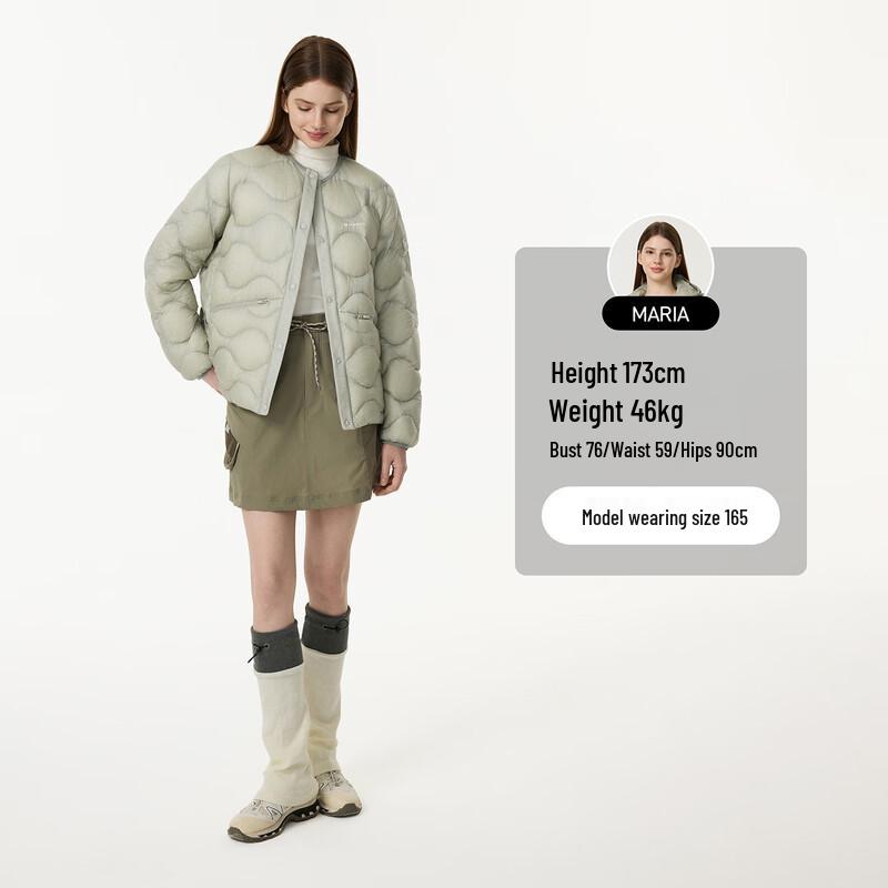 Tanboer Kadın Yakasız Hafif Bol Kesim Kaz Tüyü Mont 5330270D