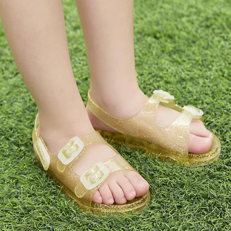 Crystal Children's Shoes, Boys and Girls, Small and Medium-sized Children, Candy Colored Flat Sandals, Roman Shoes, Children's Shoes