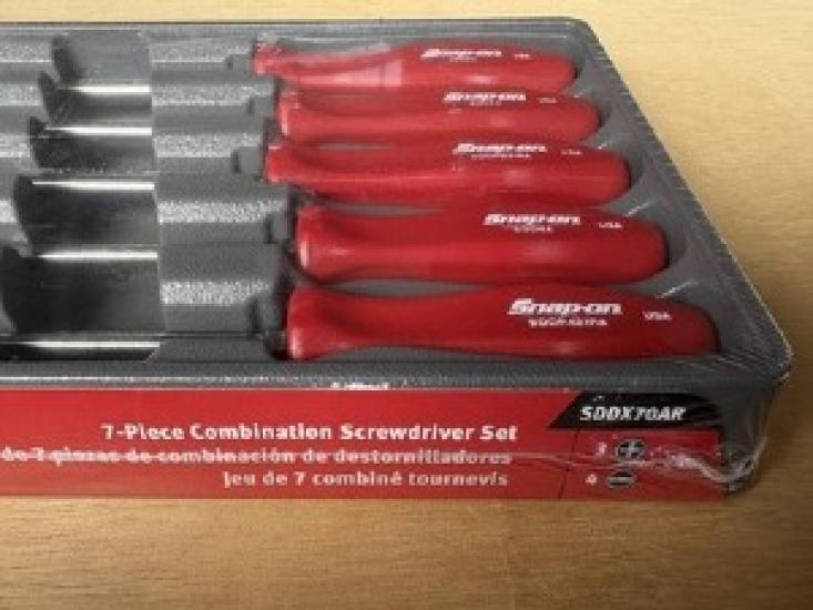 Snap On SDDX70AR Screwdriver Set, 7 Pcs.