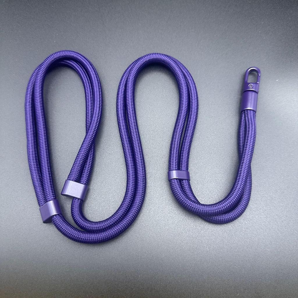Macaron Thick Rope Phone Lanyard - Adjustable 7-8mm Climbing Gasket for Shoulder, Back, or Neck