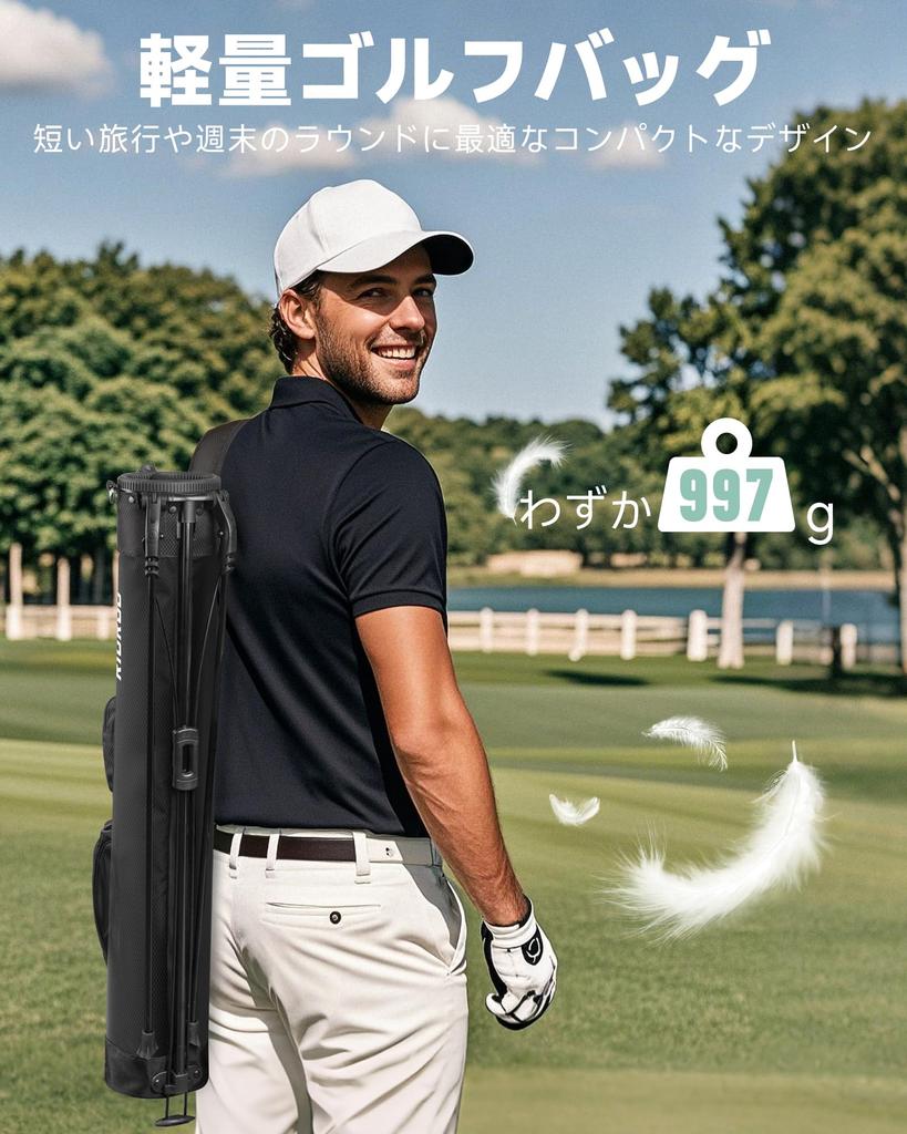 RIOROO Golf Stand Club Caddy Can Store Automatic Ultra Stable Lightweight 3 Large Capacity 3 Cooler Bag Suitable for Beginners To Unisex Bag,