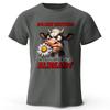 Cartoon Cow Print 100% Cotton T-Shirt, Soft & Breathable Round Neck Short Sleeve Tee, Unisex Fun & Whimsical Style