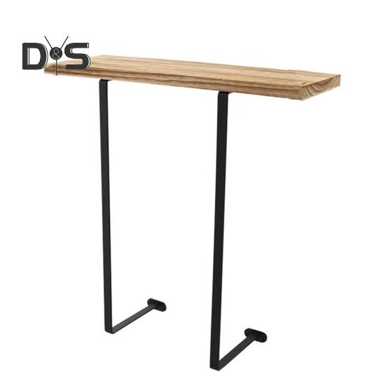 

Настенный держатель для полотенец с деревянной полкой, прочный, несущий, простой в установке, многофункциональный держатель для хранения полотенец в ванной комнате цвет старого дерева