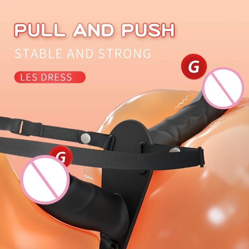 Lesbian Strapon Dildo Panties Penis Strap-on Dildo Harness Belt Gay Silicone Anal Plug Suction Cup Sex Toys For Women