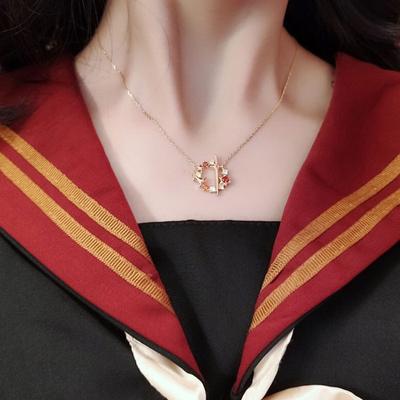 2ks periferní čaroděj větev klobouk kouzelný kámen náhrdelník náušnice hřebík klíční kost řetízek cosplay dárková sada