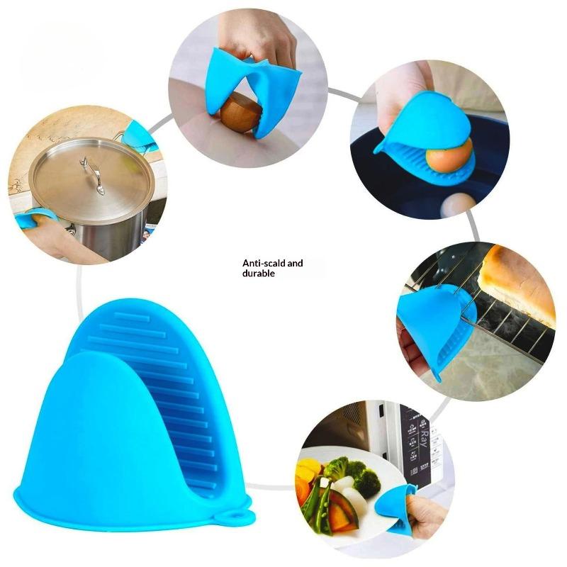 Silicone Anti-heat Gloves for Microwave Ovens Heat-resistant Gloves for Baking Ovens Thickened and Heat-resistant