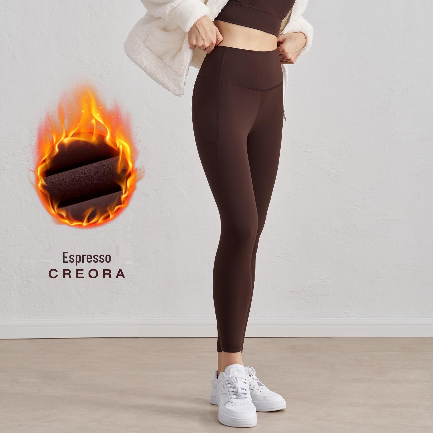 

New High-Waist Slimming Fleece Yoga Pants: Butt & Tummy Lifting, Perfect for Pilates & Training S