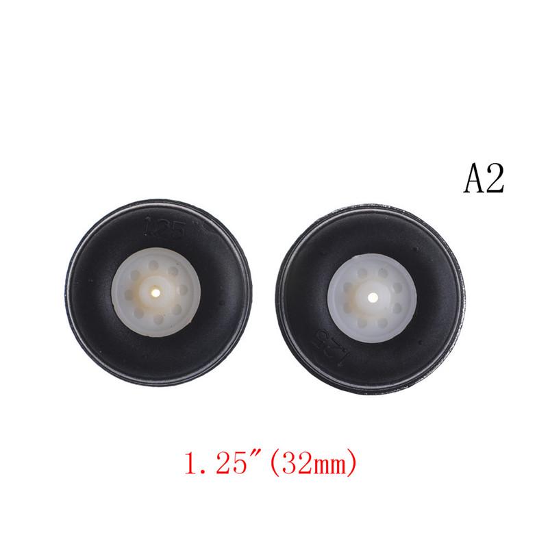 1" - 3.5" Rubber Pu Wheel With Plastic Hub For Rc Airplane Replacement Parts