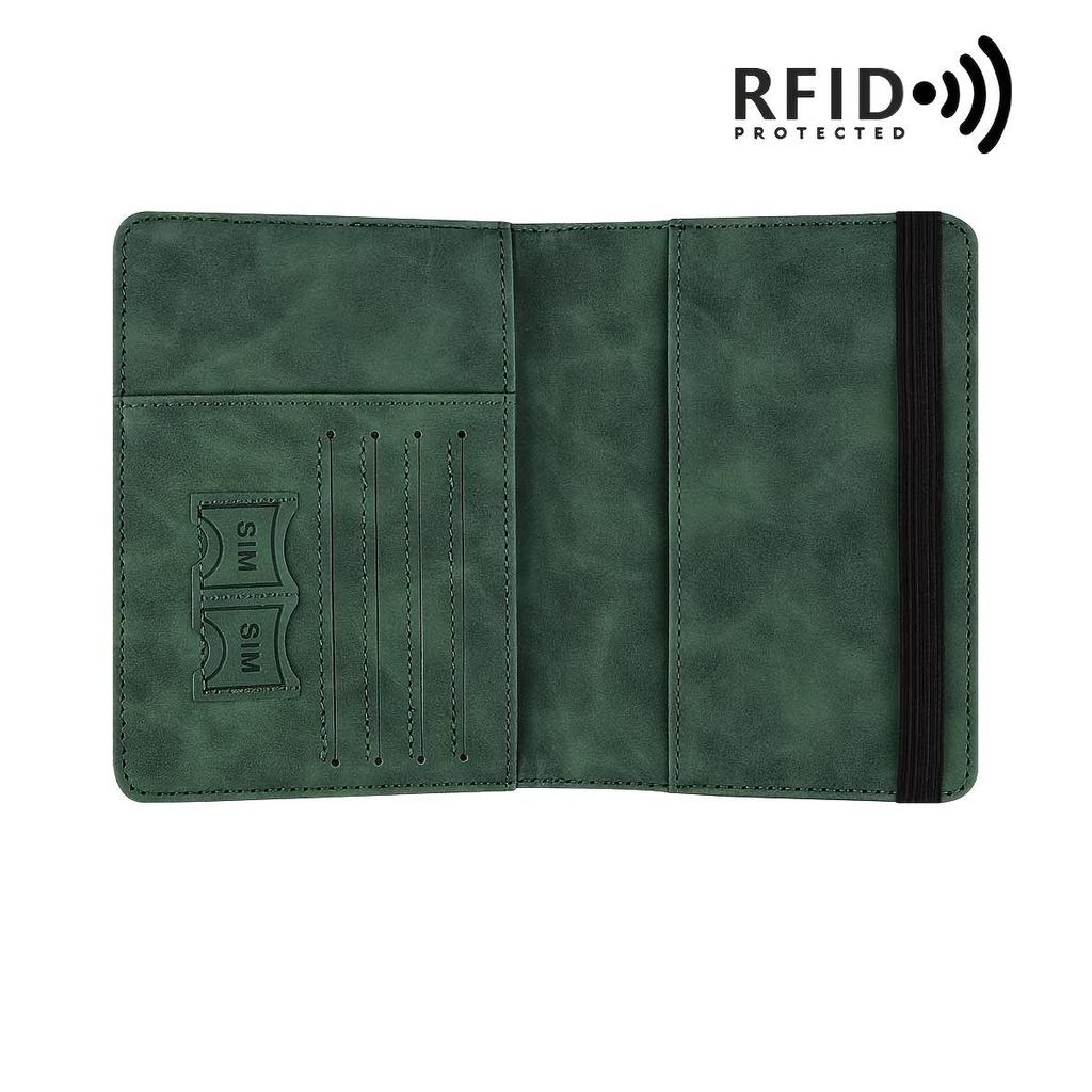 RFID passport holder slim passport wallet multi-functional wallet travel passport bag