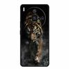 For  Iphon 14 Luxury Phone Case Apple Iphone14 Pro Pro Max Plus Black TPU Soft Cover Silicone Shield Animal Lions Tiger Bunper