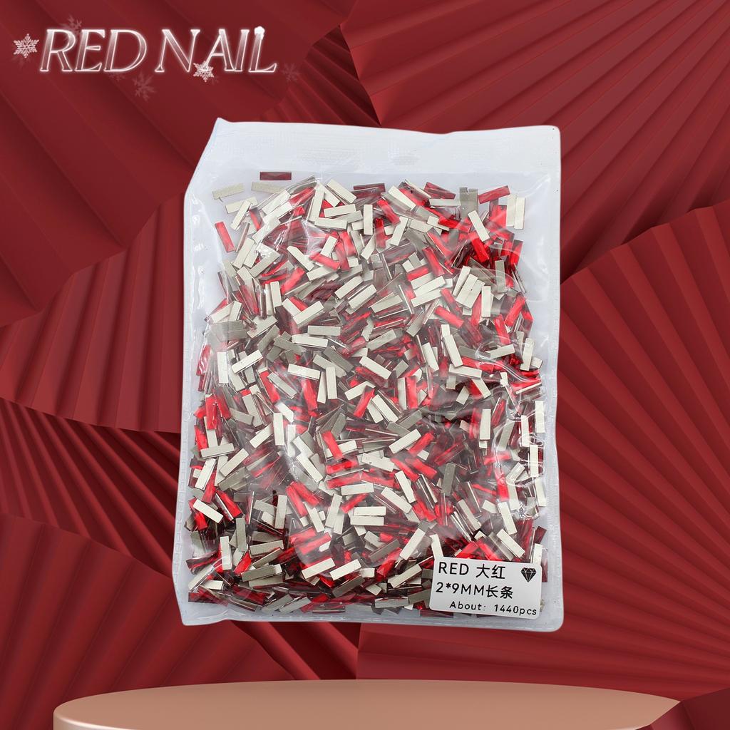 Pachet întreg de Crăciun de Anul Nou, mic, mare, roșu, fund plat, formă specială, diamant, artă pentru unghii, ornament pentru unghii, diamant roșu în formă specială
