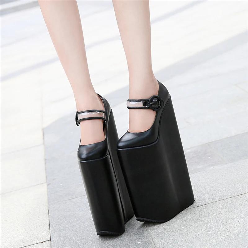 Divat 30 cm Égkék Platform Platform Női Egysoros Cipő Égkék Platform Cipő Éjszakai Klub Divat Plusz Méretű Magassarkú