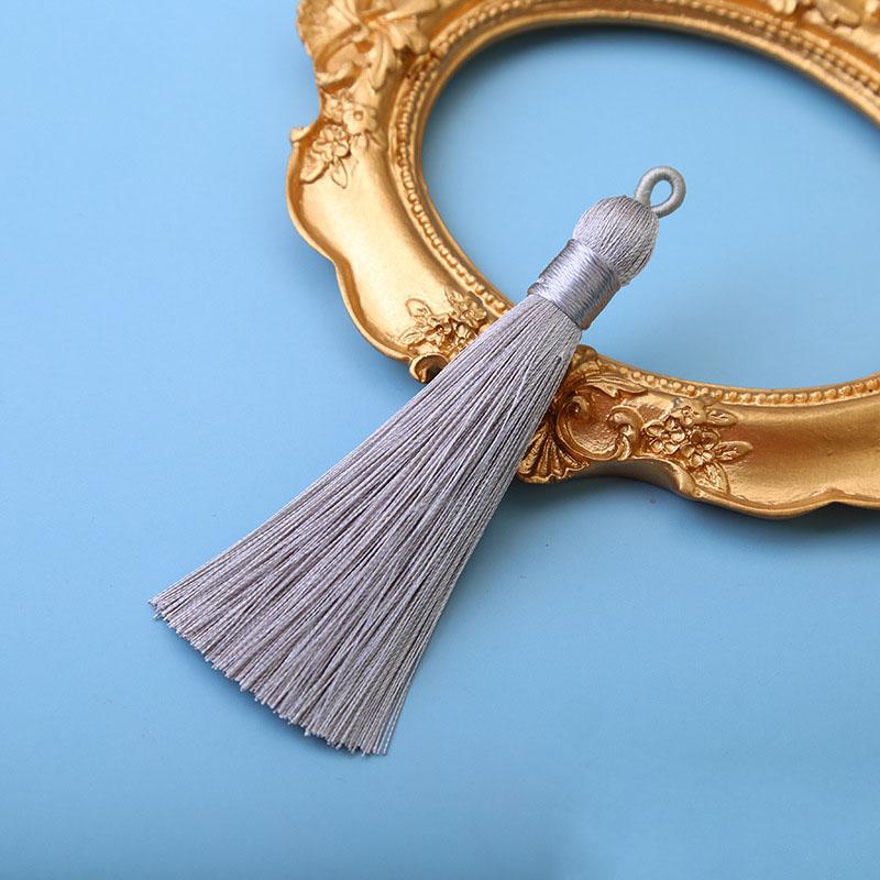 10pcs 8cm Ice Silk Tassel Charms Brush Pendant Crafts For Diy Jewelry Making Accessories Handmade Bracelet Earring Decor Crafts