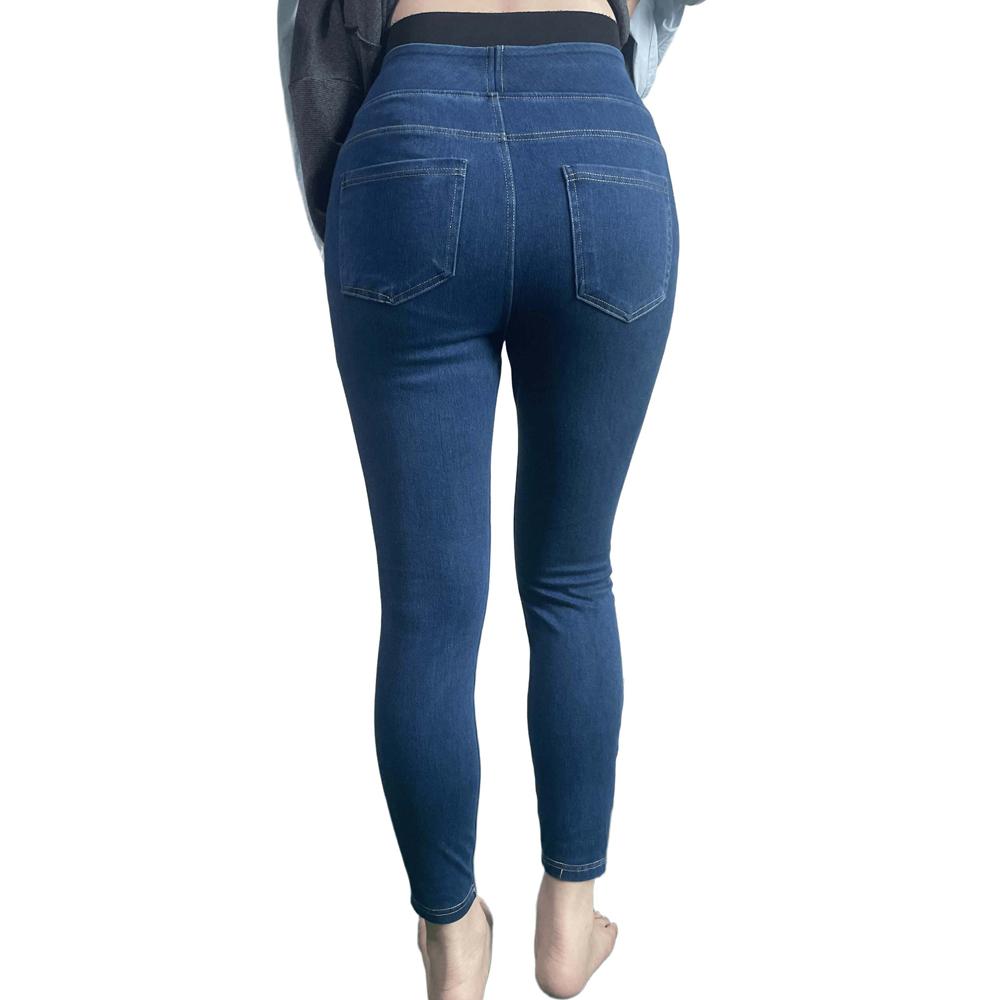 

Shascullfites Yoga Denim Pants Women s High Waist Hip Lifting Slimming Outerwear Double Pocket Casual Fitness Pants XS