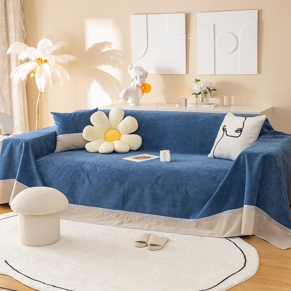 

Водонепроницаемый, устойчивый к моче, царапинам от кошек, нелипкий меховой чехол для дивана Современный и простой всесезонный противоскользящий чехол для дивана 200*130cm