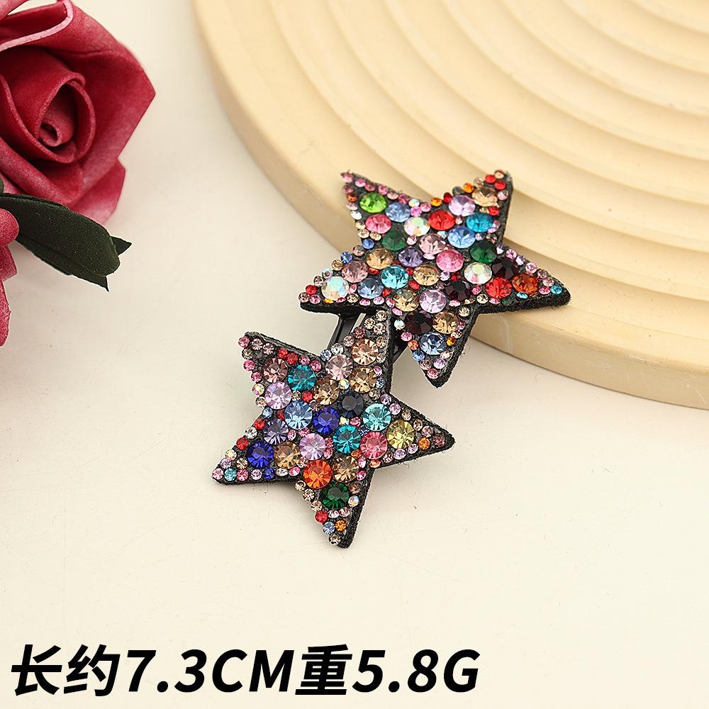 Cute Shiny Rhinestone Hairpins Women Girls Hair Clips Bobby Pin Barrettes Accessories Hairgrips Headdress Headwear Ornament