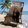 Custom Name Personalized Final Fantasy Print Beach Towel, for Trip Camping Beach Party Home Decor, Birthday Gift for Family & Friends