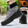 Winter Men Boots Outdoor Snow Boots High Top Cotton Boots with Non Slip  Wear Resistant  Leisure  Versatile Outdoor Plush