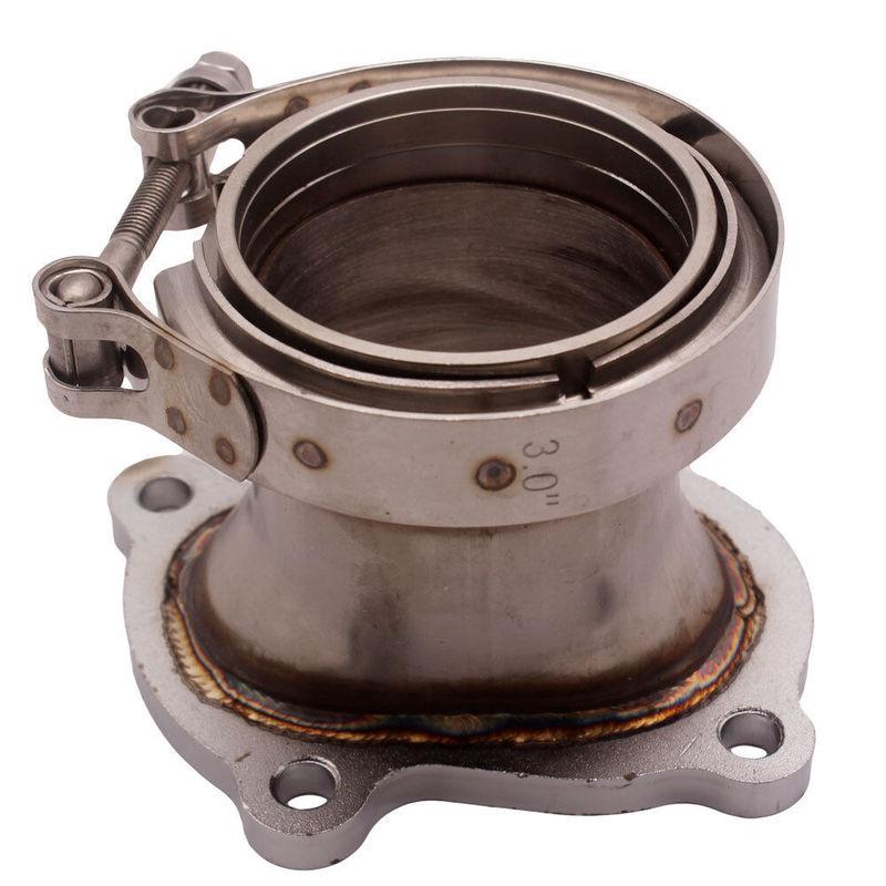 Stainless Steel CT26 Downpipe Turbocharger Flange 4 Bolt 3" V Band Conversion Adaptor for Toyota