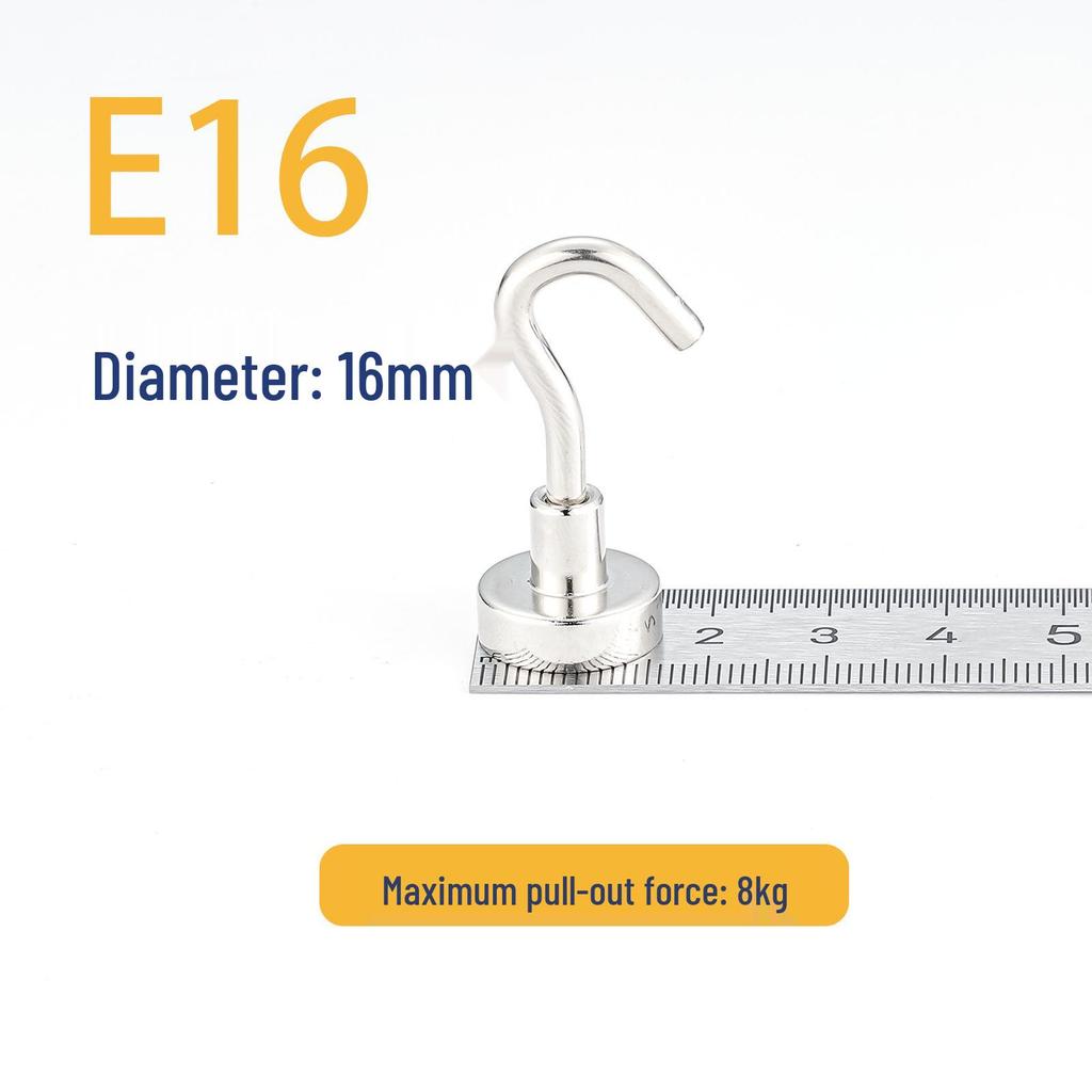 Neodymium Iron Boron Magnetic Hook: Strong, Hole-Free Round Storage Solution
