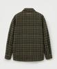 Satur Check Fleece Shirt Jacket Khaki