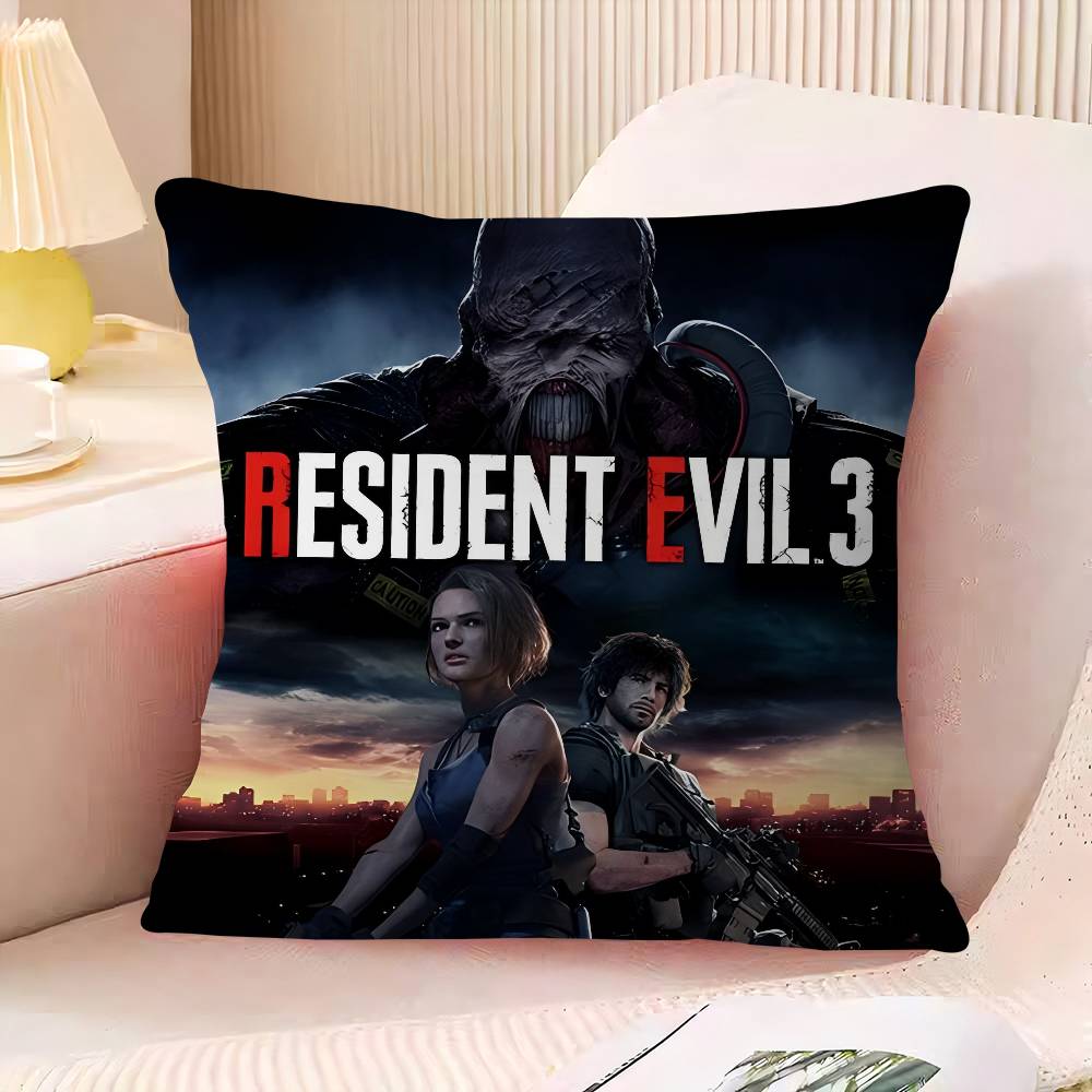 R-Resident E-Evil Maple Design Cushion Cover Happy Autumn Harvest Decor Holiday Decorati Pillow Cover