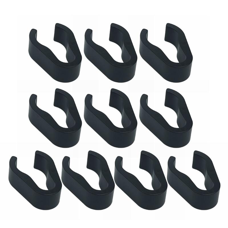 10 Units Plastic Mic Cord Holder Grips Sound Cable Clip Buckle For Arranging 15mm 20mm 25mm Round Tubes